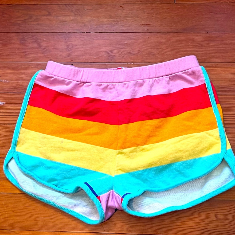 Hanna Andersson Girl’s Rainbow Striped Shorts